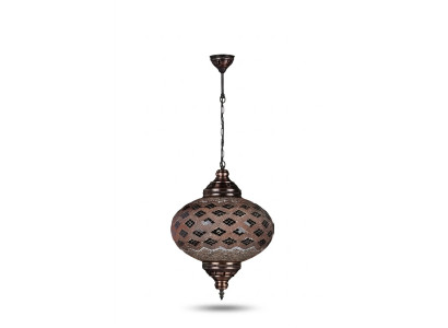 Lustre Plafonnier Lustre Lustre Lampes Verre Marron neuf