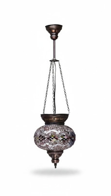 Lampes Luminaire Lustre Lustre Lampe de plafond Verre Argent nouveau