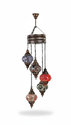 Plafond Lustre Lustre Lustre Multicolore Lustre Lampe de plafond Lampes Verre