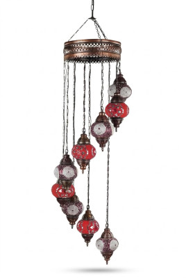 Lustre applique plafonnier Lustre Lampe de plafond Lampes Verre 45x145cm