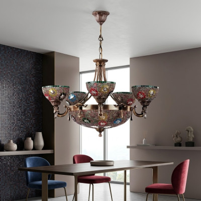 Lustre de plafond lustre lustre plafonnier lampes en verre lampes lumières