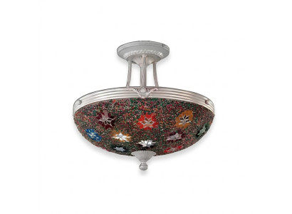 Lustre Lustre Lampe de plafond Lampes Verre Multicolore