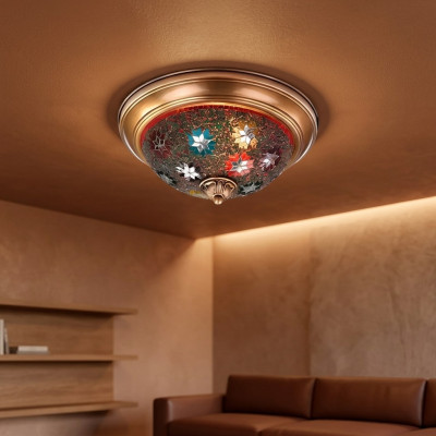 Lustre Lumière de plafond Lustre Plafonnier Lampes Verre Or Moderne