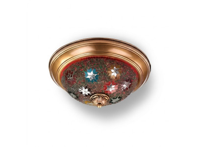 Lustre Lumière de plafond Lustre Plafonnier Lampes Verre Or Moderne