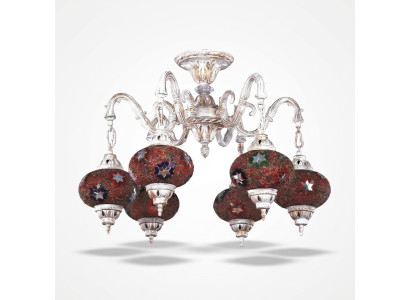 Plafonnier Lustre Art Lustre Lustre Lampe de plafond Lampes en verre Blanc