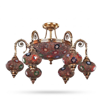 Plafonnier lustre Lustre Lustre Plafonnier Lampes Verre Or Luminaire
