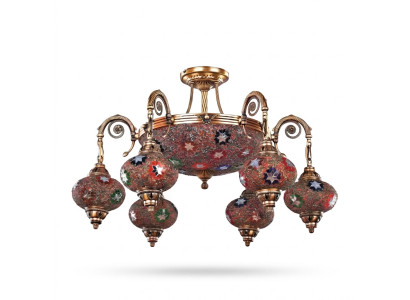 Plafonnier lustre Lustre Lustre Plafonnier Lampes Verre Or Luminaire