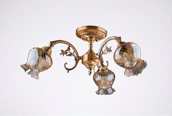 Lustre Plafonnier Lustre Plafonnier Lampes Verre Or Art