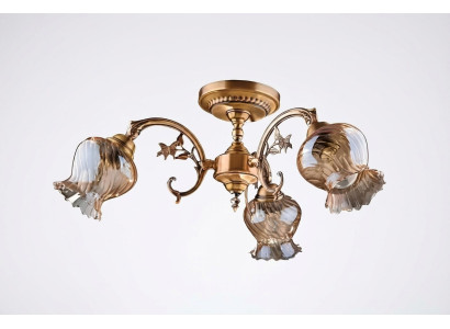 Lustre Plafonnier Lustre Plafonnier Lampes Verre Or Art