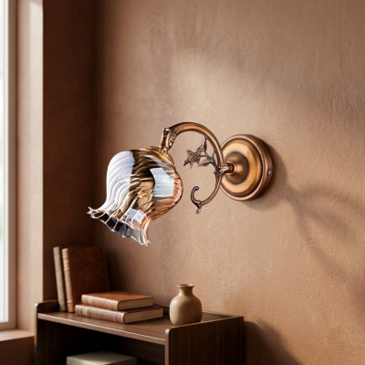 Lustre Applique murale Appliques murales Applique murale Luminaires muraux en verre doré