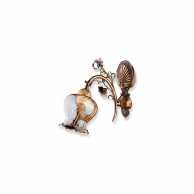 Applique murale lampes murales fleurs applique murale lustre applique murale verre marron 