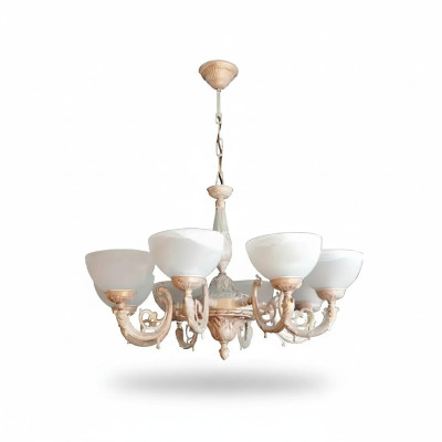Lustre Luminaire Lustre Plafonnier Lampes Verre Beige Art