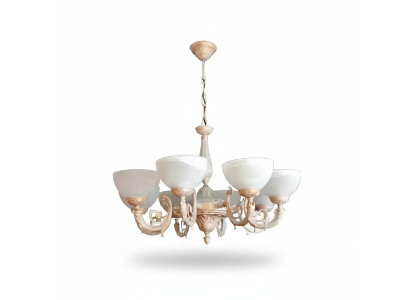 Lustre Luminaire Lustre Plafonnier Lampes Verre Beige Art