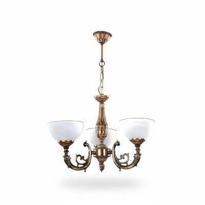 Lustre au plafond Lustre antique Lustre Plafonnier Lampe Verre Or