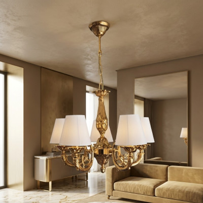 Lustre Lustre Plafonnier Lampes Zinc Or Art