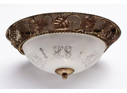 Lustre de plafond Lustre Lustre Lustre Plafonnier Lampes Verre Or Rond