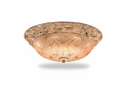 Lustre Plafonnier Lustre Lampe Plafond Lampes Verre Or Rond