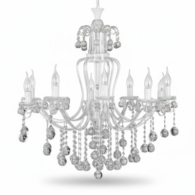 Lustre de plafond de luxe Lustre Lustre Lustre Lampe de plafond Cristal Argent