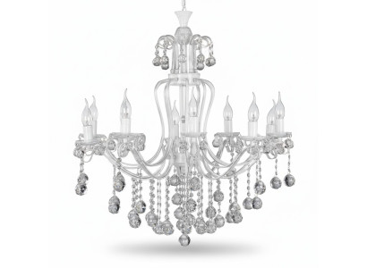 Lustre de plafond de luxe Lustre Lustre Lustre Lampe de plafond Cristal Argent
