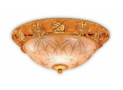 Lustre Lustre Lampe de plafond Or Verre Lampes Métal