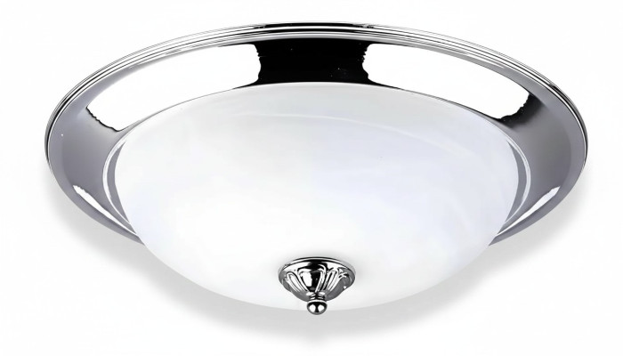 Lustre de plafond Lustre Plafonnier Lustre en verre argenté Luminaires ronds