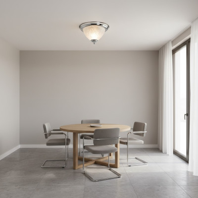 Lustres Lustre Lustre Lampe de plafond Argent Verre neuf
