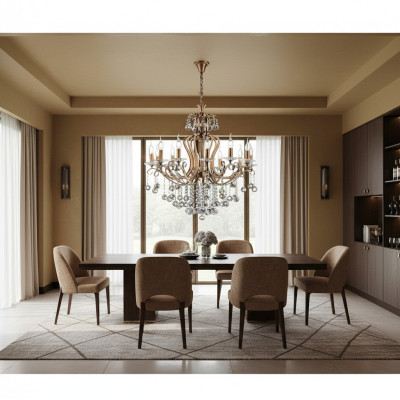 Lustre de plafond de luxe Lustre Lustre Lustre Lustre Lustre en cristal Doré 88x100