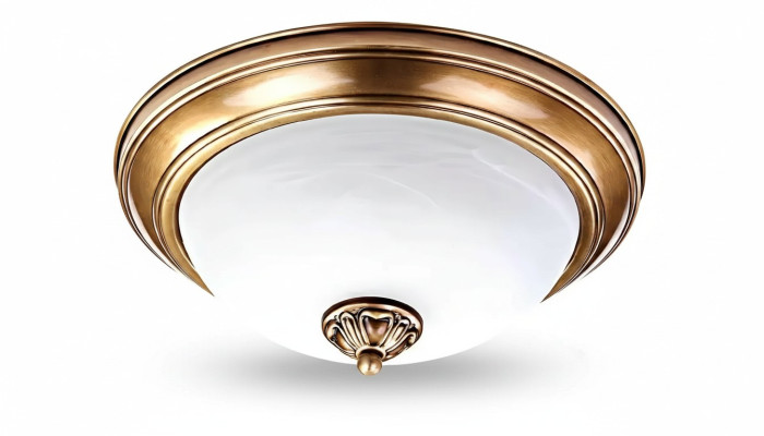 Lampe de plafond Lustre Lustre Or Lampes en verre Métal