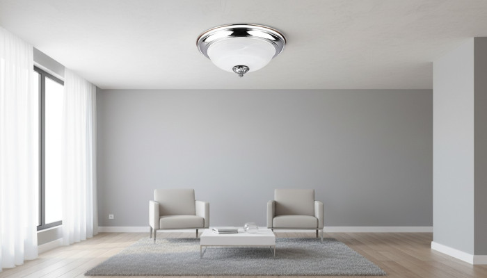 Lampes Lustre Lustre Lampe de plafond Argent Verre nouveau