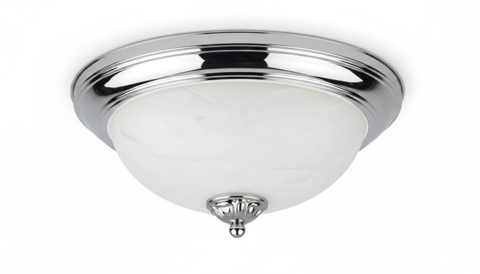 Lampes Lustre Lustre Lampe de plafond Argent Verre nouveau