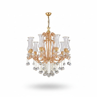 Lustre de plafond de luxe Lustre Lustre Lustre Lampe de plafond Cristal Or Lampe