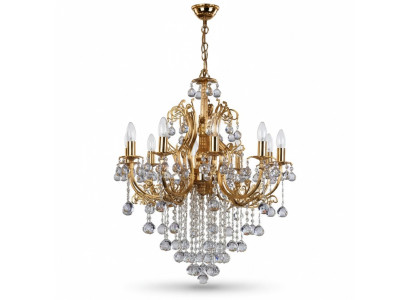 Lustre de luxe Lustre en cristal Lustre de plafond Lampe de plafond en or