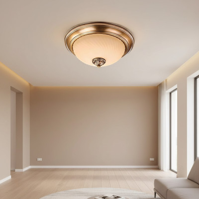 Lampes Lustre Lustre Lampe de plafond Or Verre neuf