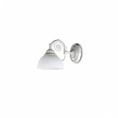 Applique murale lampe murale appliques murales Art Lüster Appliques murales Verre blanc