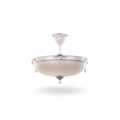 Plafonnier lustre Lustre moderne Lampe de plafond Verre blanc Lampes