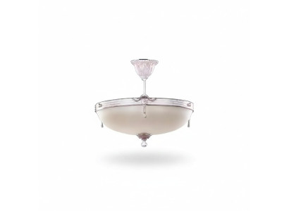 Plafonnier lustre Lustre moderne Lampe de plafond Verre blanc Lampes