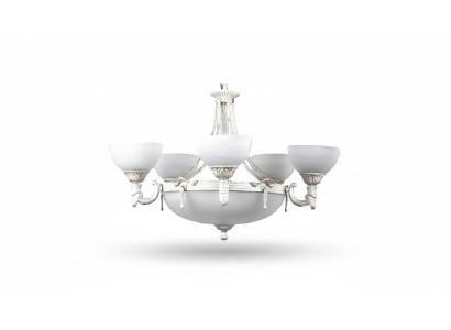 Plafonnier Lustre Lustre Lampe de plafond Verre Blanc Lampes 70x77cm