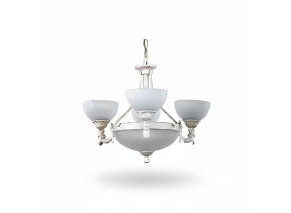 Lustre de plafond moderne en verre blanc lustre plafonnier lustre.