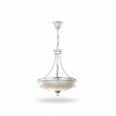 Lustre Plafonnier Lustre Moderne Lampe de Plafond en Verre Beige