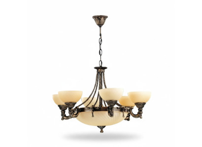 Lustre plafonnier Lustre moderne Lustre Plafonnier lampe en verre beige