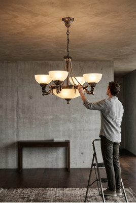 Lustre Plafonnier Moderne Lustre Plafonnier en Verre Beige Lampe