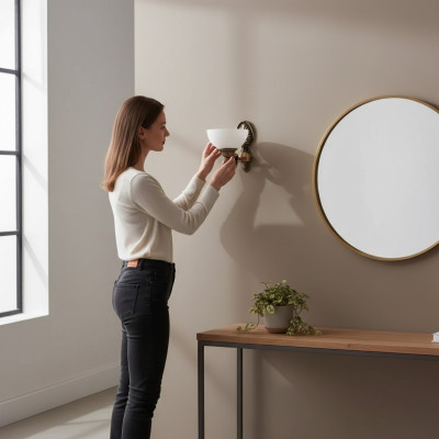 Lampe murale lampe murale appliques lumineuses lustre moderne lampes murales en verre blanc