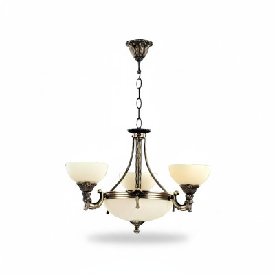 Lustre Plafonnier Lustre Plafonnier Lampe en verre Beige Lampes neuves