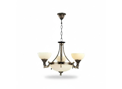 Lustre Plafonnier Lustre Plafonnier Lampe en verre Beige Lampes neuves