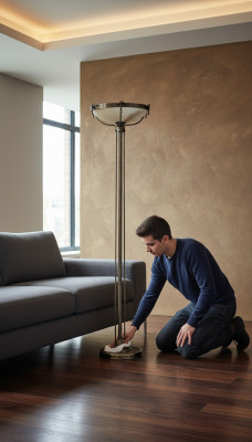 Lampe de sol Lampadaire Lampe de luxe Luminaires Lampes Lampe de verre Lampadaire