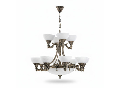Lampe de plafond Plafonnier Lustre Lustre Verre Blanc Lampes Style Antique