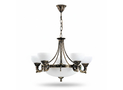 Lustre Lampe de plafond Lustre Lustre Verre Blanc Lampes Art