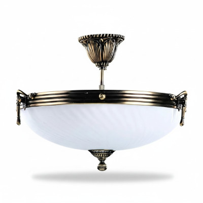 Lampes Chandelle Lustre Lustre Lustre Verre Blanc Atr