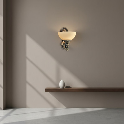 Applique murale luminaires applique murale lustre applique murale en verre beige Or