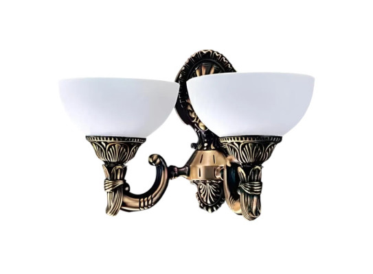 Lampe murale Lumières murales Lampe murale d'art Lustre Lampes murales Verre blanc